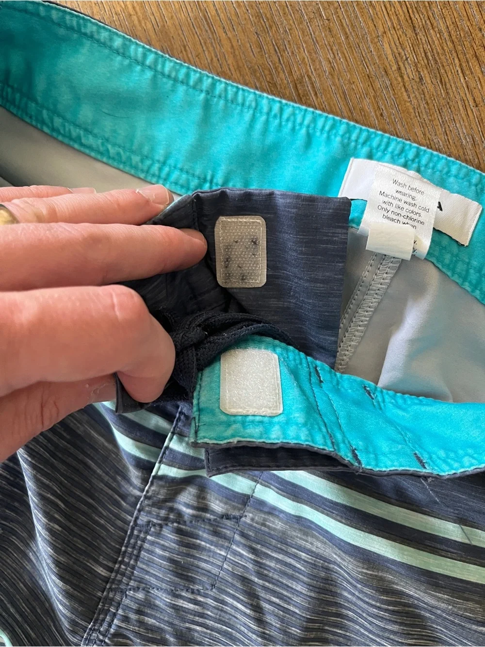 Sonoma Men's Navy, Teal & Cream Board Shorts